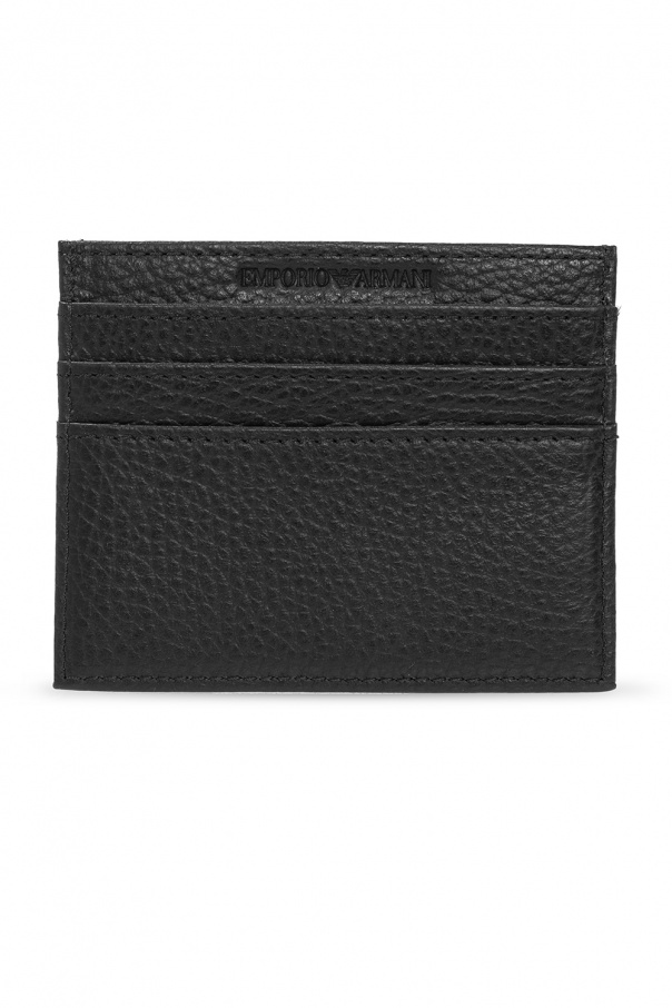 Emporio Armani Leather card case | Men's Accessories | Vitkac
