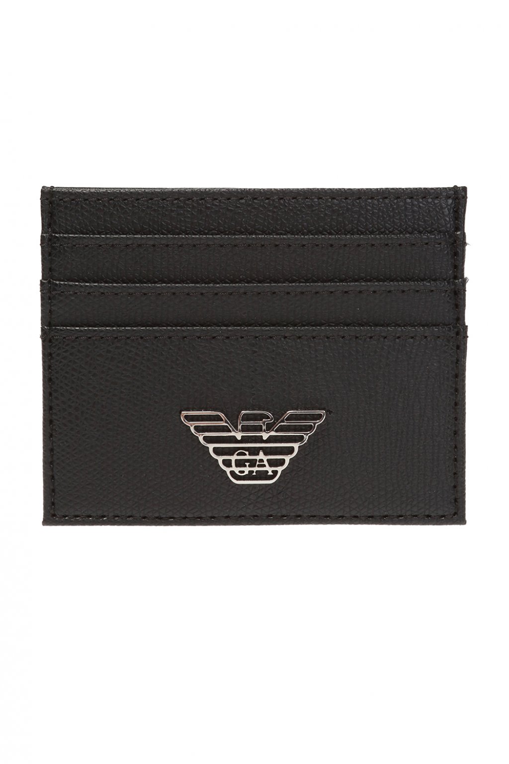 Emporio relaxed-fit armani Card case with metal logo