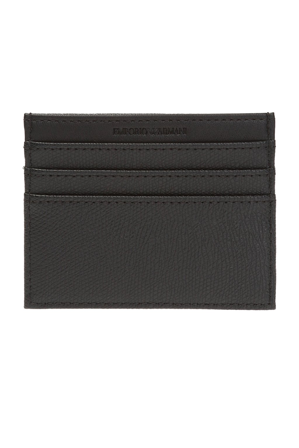 Emporio relaxed-fit armani Card case with metal logo