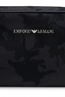 Emporio Armani BLACK Wash bag with logo