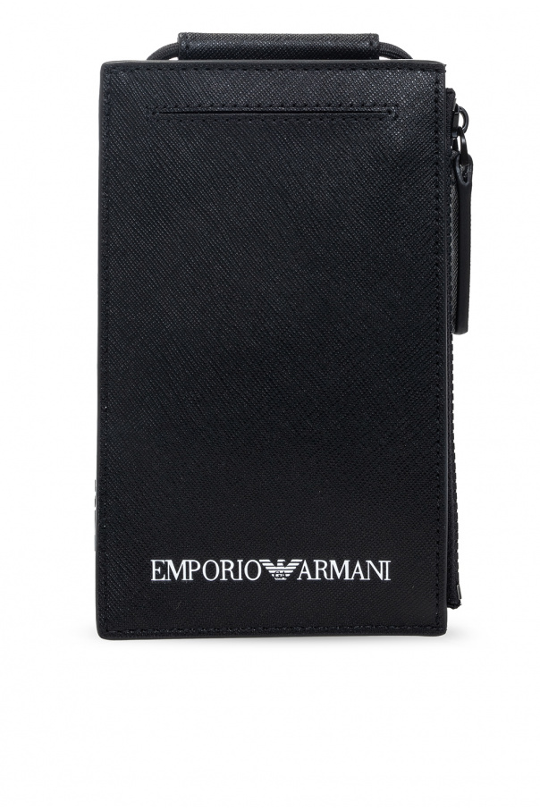 Emporio Armani Card holder with strap