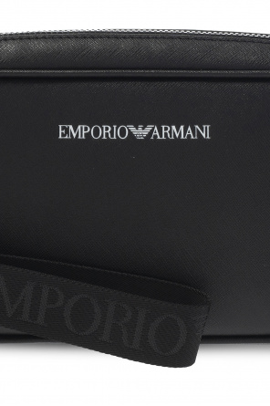 Emporio Armani Emporio Armani band collar long-sleeve shirt