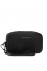 Emporio Armani BLACK Wash bag with wrist strap