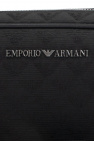 Emporio Armani BLACK Wash bag with wrist strap