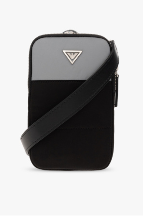 Giorgio Armani logo-buckle leather belt