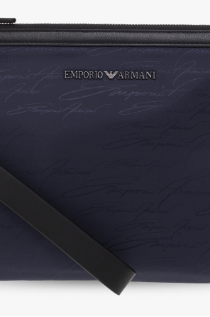 Emporio Armani Шкіряний чоловічий ремінь чорний в стилі emporio armani