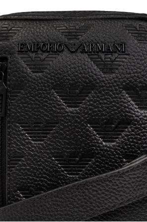 Emporio logo-patch armani Monogrammed shoulder bag
