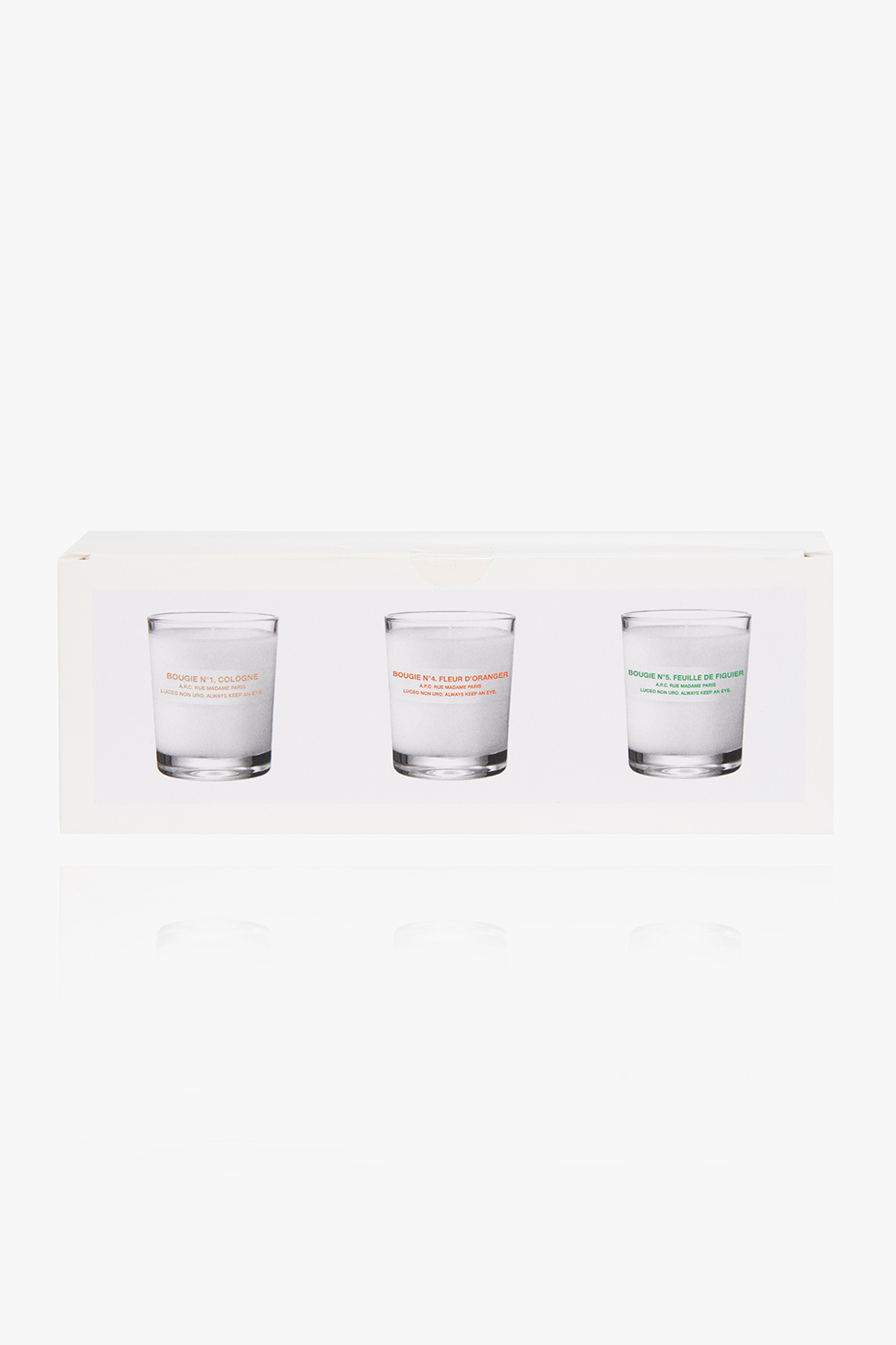 A.P.C. Set of three scented candles