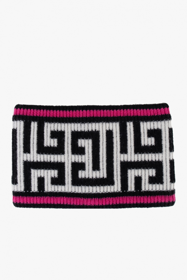 Balmain Monogrammed wool headband