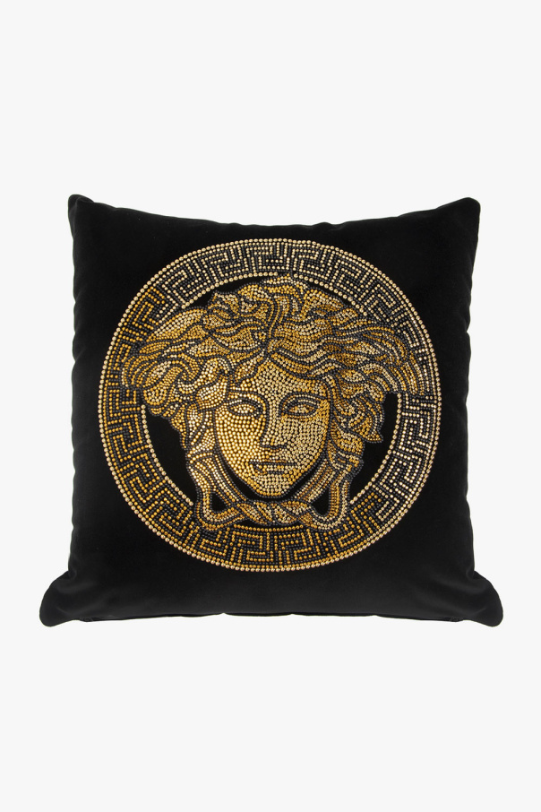 Medusa head cushion od Versace Home