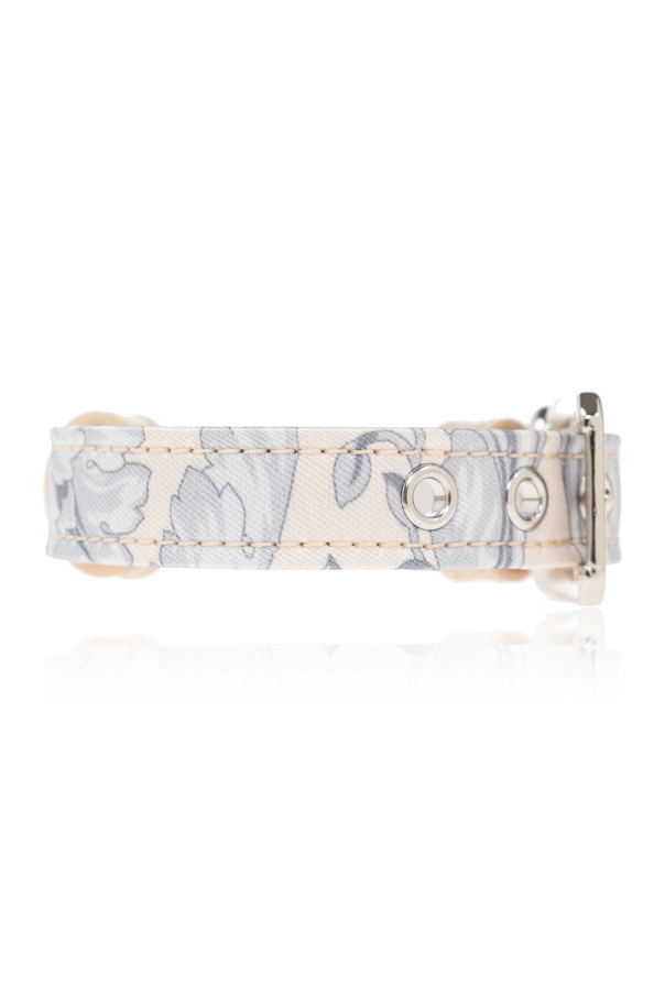 Versace Home Small dog collar with Barocco print