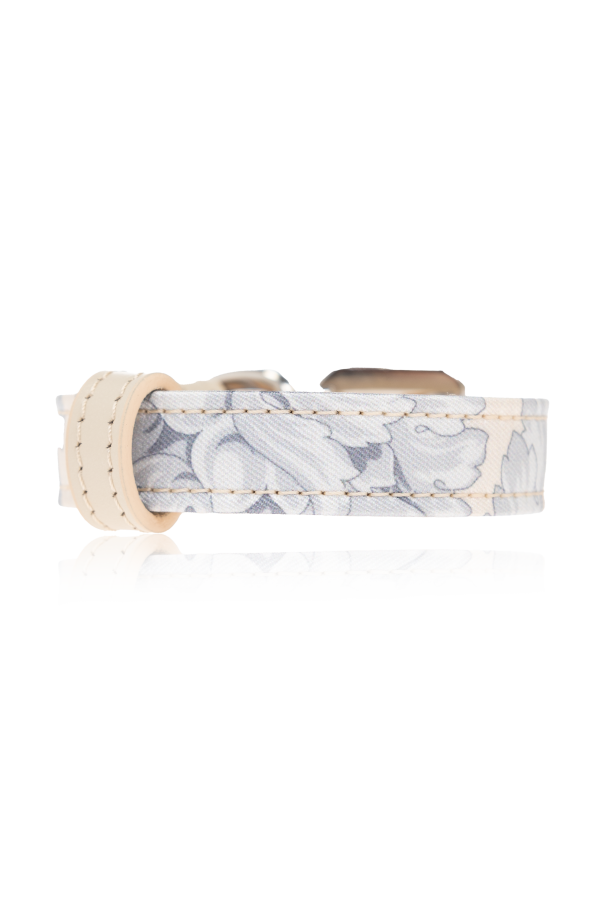Versace Home Small dog collar with Barocco print