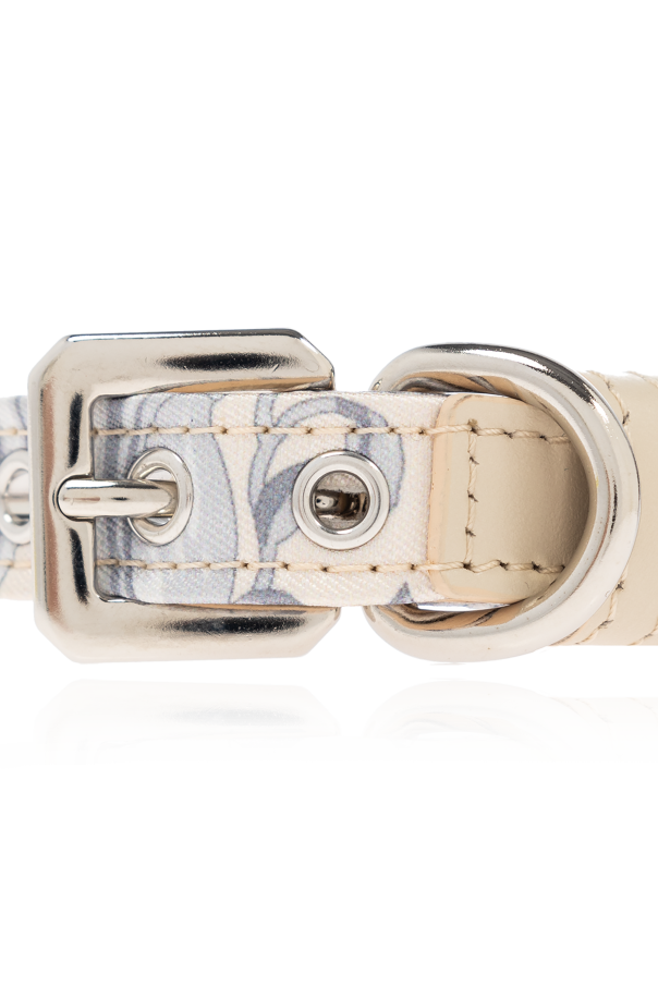 Versace Home Small dog collar with Barocco print