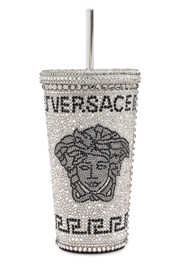 Travel mug with Medusa face od Versace Home