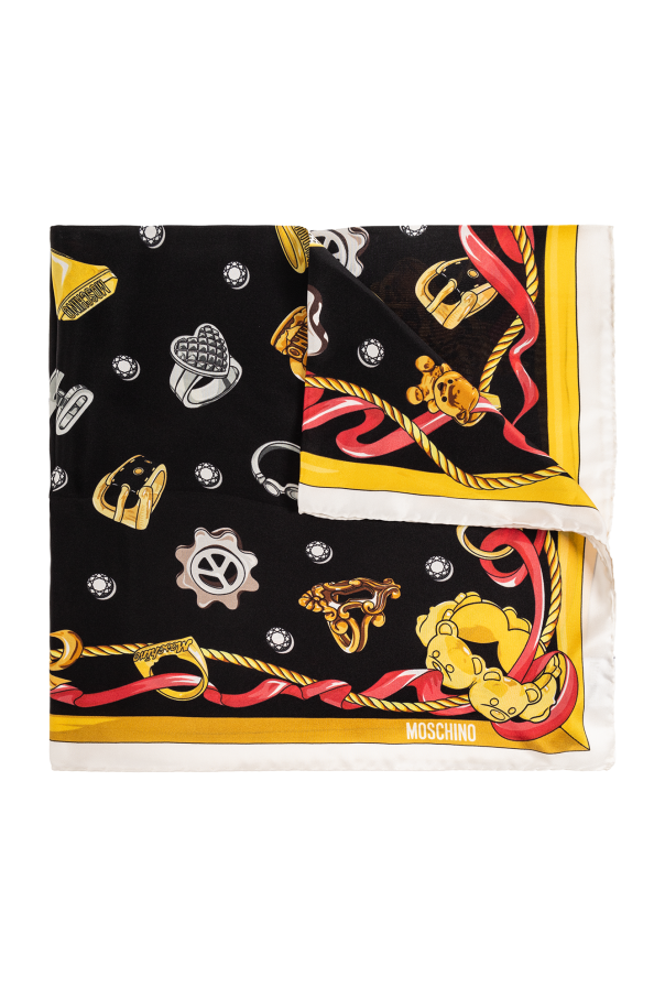 Printed silk scarf od Moschino