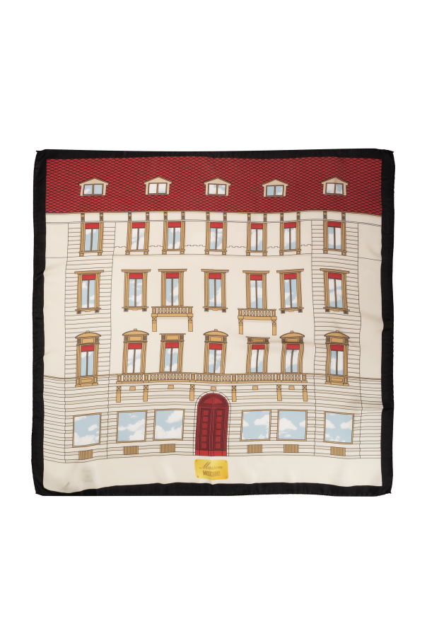 Silk scarf with print od Moschino