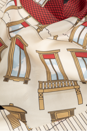 Moschino Lenço de seda com estampado
