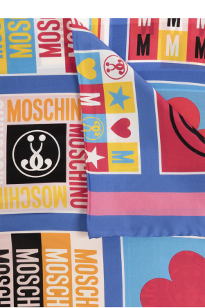 Moschino Printed silk scarf