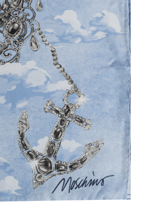 Moschino Lenço de seda com estampado