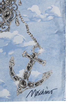 Moschino Silk scarf with print