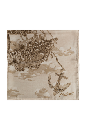 Silk scarf with print