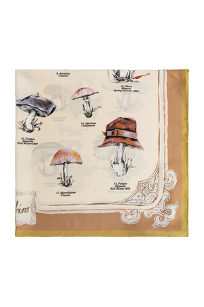 Silk scarf with print