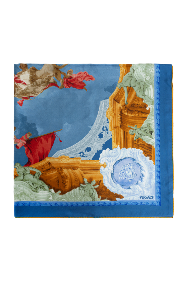 Scarf with ‘Affresco’ print od Versace