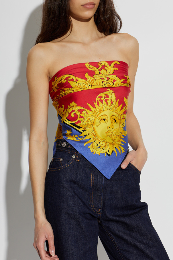 Versace Silk scarf with 'The Sun' print
