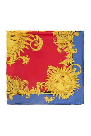 Silk scarf with "The Sun" print
