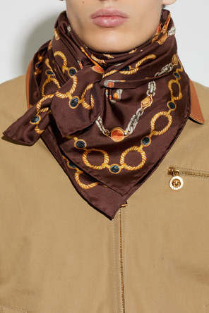 Versace Silk scarf with "The Lover" print