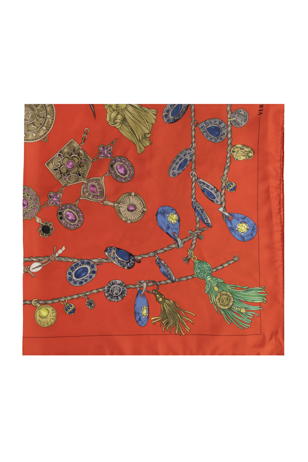 Silk scarf with 