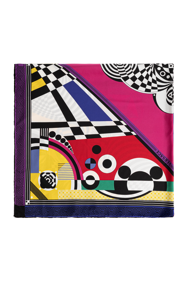 Silk scarf with 