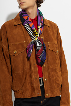 Versace Silk scarf with "Teatro" print