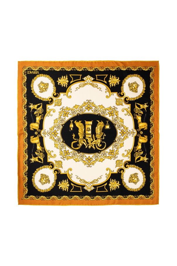 Versace Scarf with 'Hall of Heroes' print