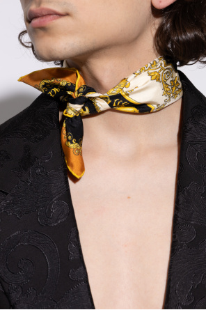 Versace Scarf with 'Hall of Heroes' print