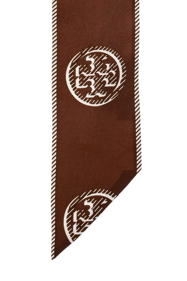 Tory Burch Pañuelo de seda con logo