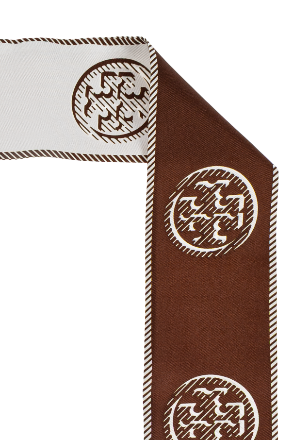 Tory Burch Pañuelo de seda con logo