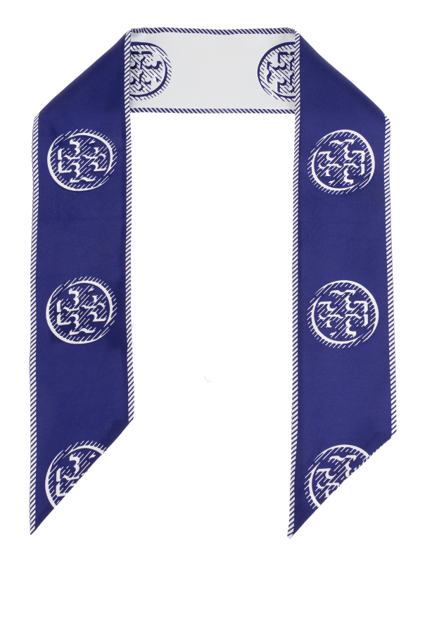 Tory Burch Pañuelo de seda con logo