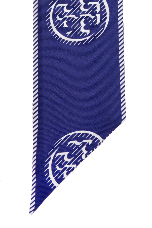 Tory Burch Pañuelo de seda con logo