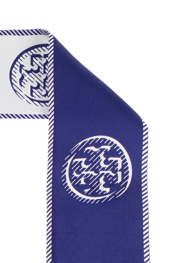 Tory Burch Pañuelo de seda con logo