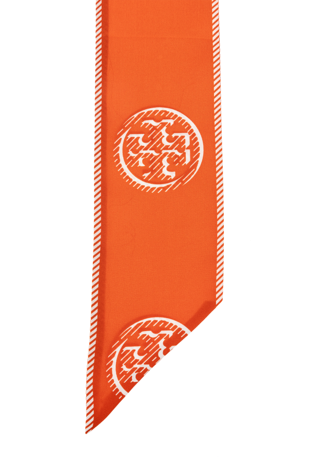 Tory Burch Jedwabna apaszka z logo