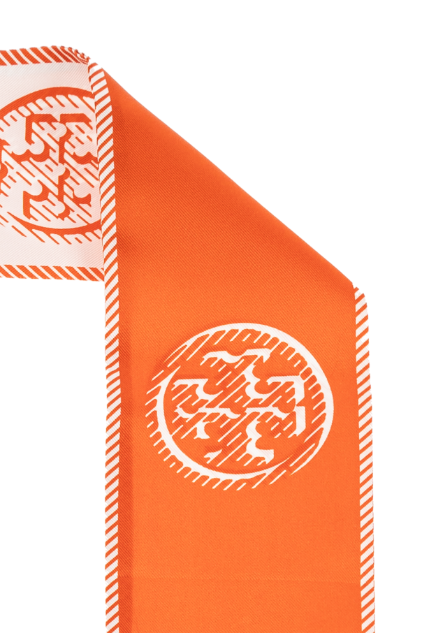 Tory Burch Jedwabna apaszka z logo
