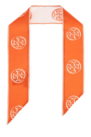Pañuelo de seda con logo