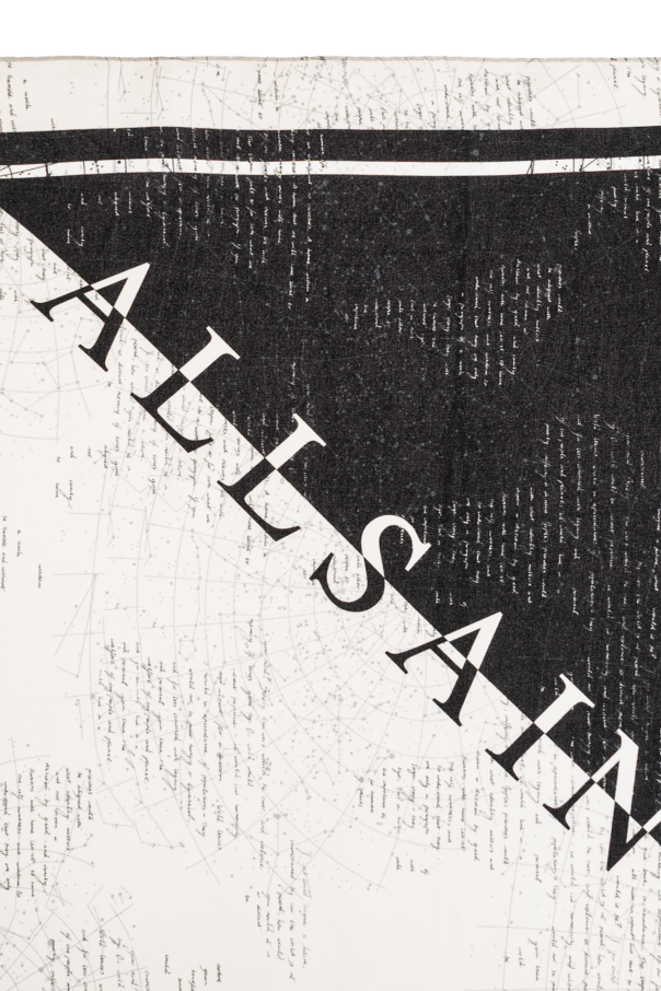 AllSaints Silk scarf "Script"