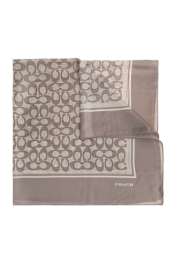 Silk scarf with monogram od Coach