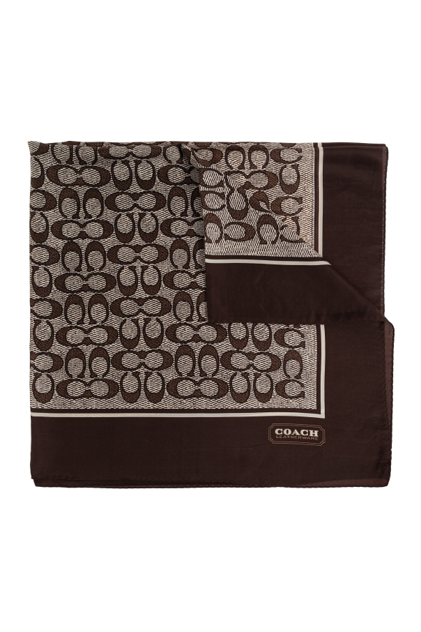 Silk scarf with monogram od Coach