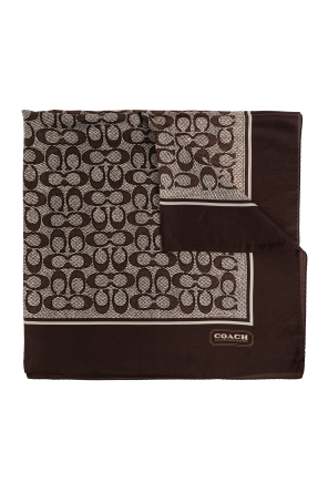 Silk scarf with monogram