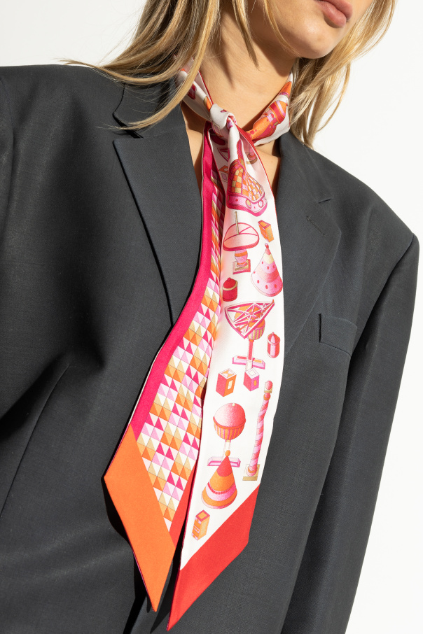 FERRAGAMO Silk scarf with print