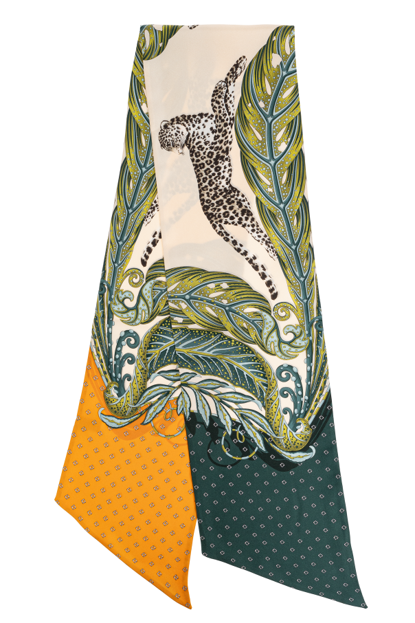 Silk scarf with print od FERRAGAMO