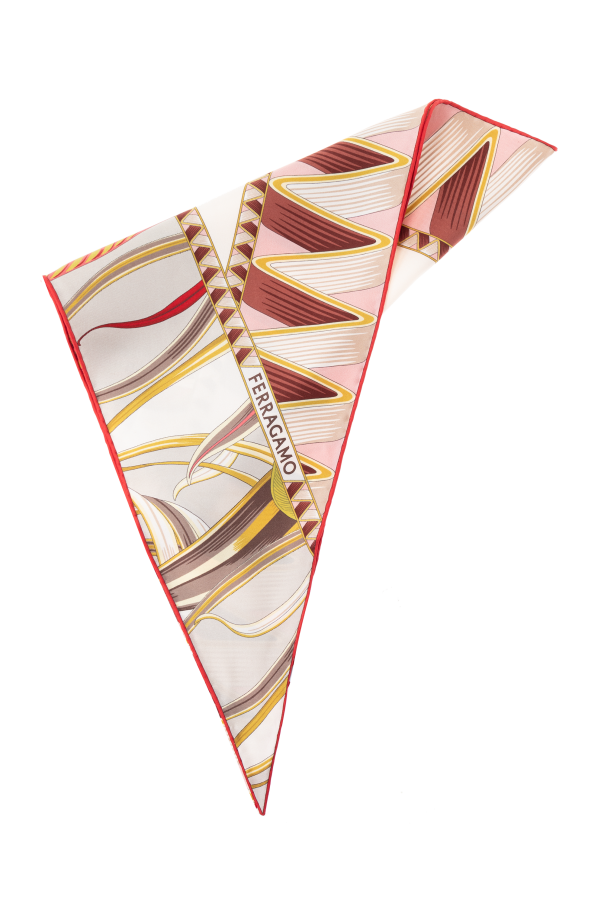 FERRAGAMO Pañuelo triangular con estampado `Giada`